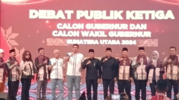 Debat Terakhir Pilgub Sumut, Bobby-Surya dan Edy-Hasan Saling Sindir