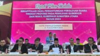 KPU Sumut Gelar Pleno Rekapitulasi Penghitungan Suara Pilkada 2024.