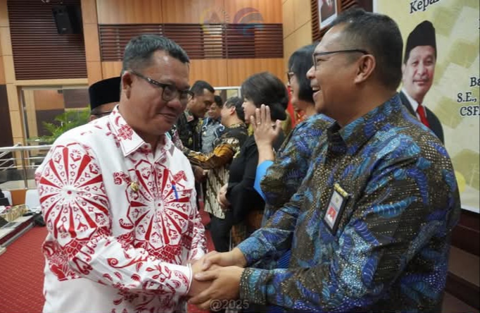 Wali Kota Gunung Sitoli Sowa'a Laoli Hadiri Serah Terima Kepala BPK Sumut