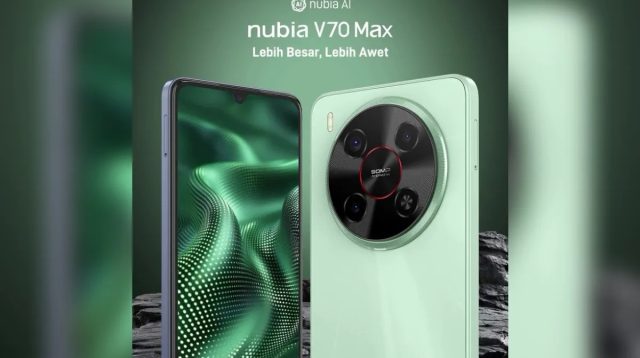 Nubia V70 Max Dibanderol Rp1,2 Jutaan di Indonesia