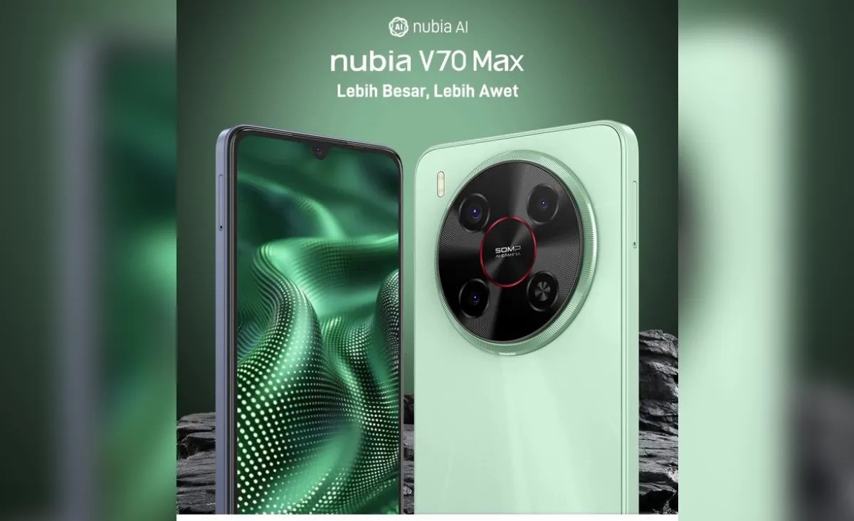 Nubia V70 Max Dibanderol Rp1,2 Jutaan di Indonesia