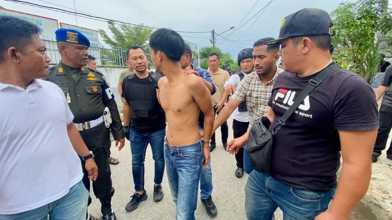 Tujuh Orang Penyerang Polisi di Bagan Deli Ditangkap