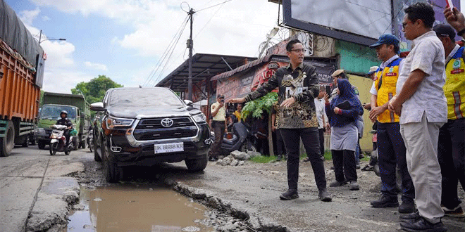 BBPJN Sumut Diminta Cepat Tangani Perbaikan Jalan Simpang KIM