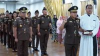 Lantik Asisten Pidana Militer, Ini Pesan Kajati Sumut