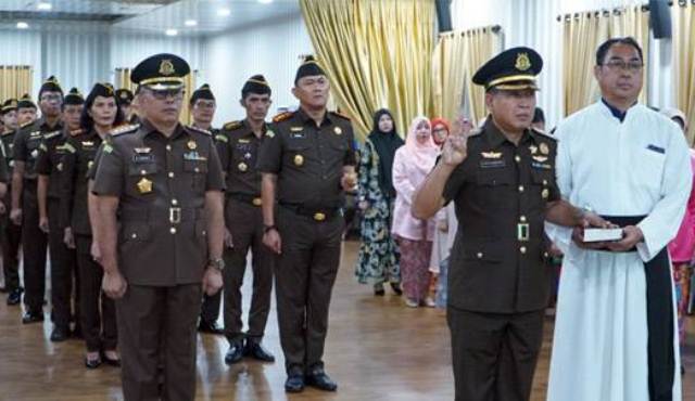 Lantik Asisten Pidana Militer, Ini Pesan Kajati Sumut