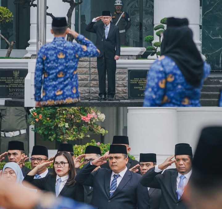 Pj. Sekdaprov Sumut Pimpin Upacara Hari Kebangkitan Nasional