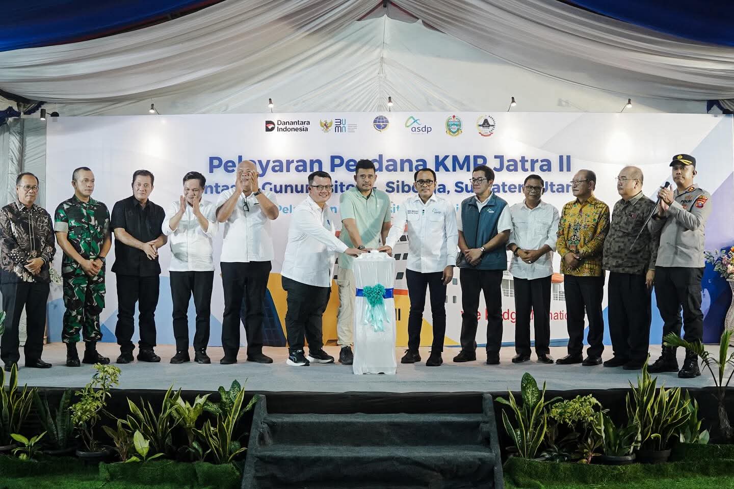 Gubernur Sumut Resmikan Pelayaran Perdana Kapal Jatra II Gunungsitoli- Sibolga