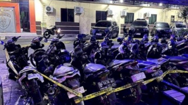 Polisi Temukan Puluhan Motor di Simalingkar, Diduga Hasil Curian