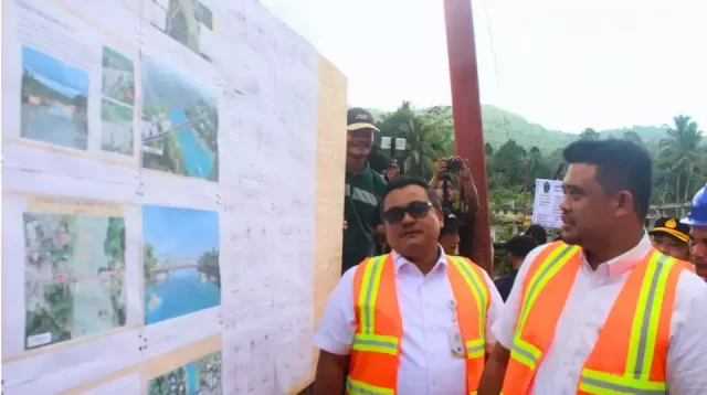 Infrastruktur Nias Mulai Dibenahi, Gubernur Sumut Letakkan Batu Pertama Pembangunan Jembatan