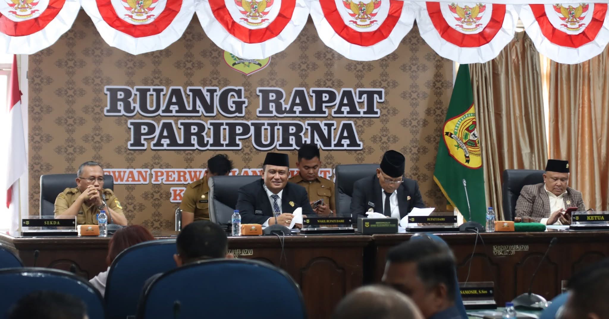 Sidang Paripurna DPRD Dairi: Bupati Sampaikan RPJMD 2025-2029.(Foto Ist)
