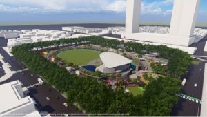 Temuan BPK Proyek Revitalisasi Lapangan Merdeka Medan masih tanda tanya.