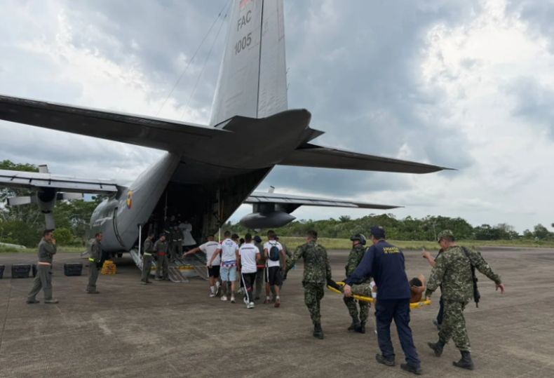 Pesawat Militer Kolombia Jatuh