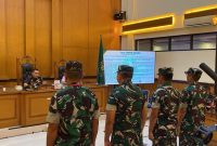4 anggota TNI hadir di sidang perdana penyiraman air keras ke aktivis KontraS Andrie Yunus pada Rabu (29/4/2026). Foto: Ist.