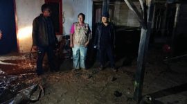 Seratusan rumah di Kabupaten Tapanuli Utara, Sumut, terdampak banjir bandang, tiga di antaranya hanyut. Foto: Ist.