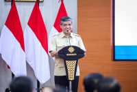 Menteri Ketenagakerjaan (Menaker), Yassierli saat membuka kegiatan Pembinaan dan Sertifikasi Ahli K3 Umum di kantor Kemnaker, Jakarta, Rabu (29/4/2026). Foto: Ist.