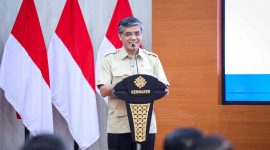 Menteri Ketenagakerjaan (Menaker), Yassierli saat membuka kegiatan Pembinaan dan Sertifikasi Ahli K3 Umum di kantor Kemnaker, Jakarta, Rabu (29/4/2026). Foto: Ist.