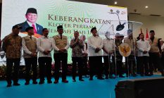 Lepas Kloter JKB 01, Gus Irfan dan Sufmi Dasco Pimpin Pelepasan Jemaah Haji Embarkasi Banten