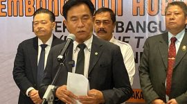 Menko Kumham Imipas, Yusril Ihza Mahendra menargetkan RUU Pemilu rampung dalam 2,5 tahun. Foto: Ist.