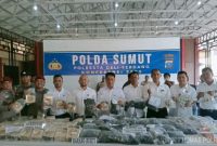 Polisi gagalkan penyelundupan narkoba senilai Rp57,2 miliar di Tol Lubuk Pakam Deliserdang. Foto: Ist.