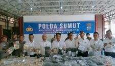 Polisi gagalkan penyelundupan narkoba senilai Rp57,2 miliar di Tol Lubuk Pakam Deliserdang. Foto: Ist.