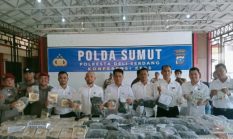 Polresta Deli Serdang Gagalkan Penyelundupan Narkoba Rp57 Miliar di Tol Lubuk Pakam, Barang Disamarkan Kemasan Durian
