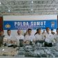 Polisi gagalkan penyelundupan narkoba senilai Rp57,2 miliar di Tol Lubuk Pakam Deliserdang. Foto: Ist.
