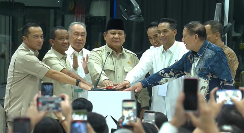 Prabowo Resmikan Pabrik