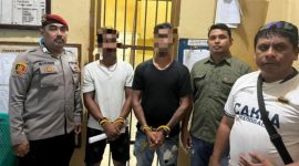 Dua penikam Nus Kei ditahan di Rutan Polda Maluku usai ditetapkan sebagai tersangka. Foto: Ist.