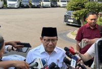 Menteri Koordinator Bidang Pemberdayaan Masyarakat, Muhaimin Iskandar atau Cak Imin, memberikan keterangan pers di Kompleks Istana Kepresidenan Jakarta, Selasa (12/5/2026), usai dipanggil dan melaporkan progres tugas kepada Presiden Prabowo Subianto. Foto: Ist.