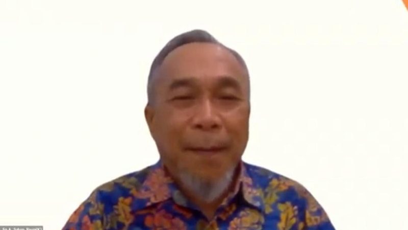 Dokter spesialis anak konsultan respirologi, Darmawan Budi Setyanto, saat memberikan pemaparan dalam seminar daring Ikatan Dokter Anak Indonesia (IDAI), Selasa (19/5/2026). Foto: Ist.