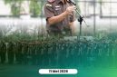 Wakajati Sumut Eko Adhyaksono saat memimpin langsung Apel Kerja rutin yang digelar di lapangan apel Kejaksaan Tinggi Sumatera Utara, Jalan Jenderal Besar AH Nasution, Medan, pada Senin, 11 Mei 2026. 