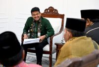 Gubernur Sumatera Utara, Muhammad Bobby Afif Nasution, saat menerima audiensi jajaran pengurus Lembaga Pengembangan Tilawatil Qur’an (LPTQ) Sumut di Kantor Gubernur Sumut, Medan, Kamis (21/5/2026). Foto: Ist.