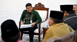 Gubernur Sumatera Utara, Muhammad Bobby Afif Nasution, saat menerima audiensi jajaran pengurus Lembaga Pengembangan Tilawatil Qur’an (LPTQ) Sumut di Kantor Gubernur Sumut, Medan, Kamis (21/5/2026). Foto: Ist.