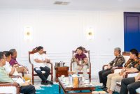 Gubernur Sumatera Utara Muhammad Bobby Afif Nasution menerima audiensi jajaran Televisi Republik Indonesia Stasiun Sumut di ruang kerja Gubernur Sumut, Selasa (26/5/2026), membahas penguatan kolaborasi publikasi pembangunan dan promosi budaya daerah. Foto: Ist.
