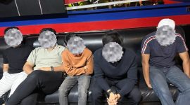 Foto : Situasi saat Dugaan Razia Narkotika di Salah Satu Tempat Hiburan Malam di Pekanbaru. Sumber: Istimewa