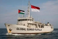 Ilustrasi Kapal Global Sumud Flotilla. Foto: Ist.