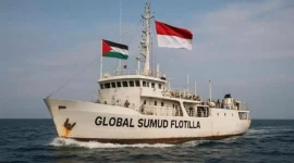 Ilustrasi Kapal Global Sumud Flotilla. Foto: Ist.