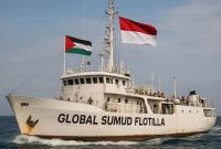 Ilustrasi kapal Global Sumud Flotilla. Foto: Ist.