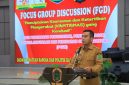 Wakil Bupati Labuhanbatu Utara, Dr. H. Samsul Tanjung, ST., MH, menyampaikan amanah Bupati saat membuka kegiatan Focus Group Discussion (FGD) bertema 