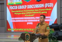 Wakil Bupati Labuhanbatu Utara, Dr. H. Samsul Tanjung, ST., MH, menyampaikan amanah Bupati saat membuka kegiatan Focus Group Discussion (FGD) bertema 