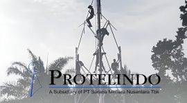 Aktivitas pembangunan tower telekomunikasi milik PT Protelindo di Desa Pulo Dogom, Kecamatan Kualuh Hulu, Kabupaten Labuhanbatu Utara. Pembangunan ini menjadi sorotan dan menuai penolakan warga karena dianggap berjalan tanpa izin resmi dari pemerintah daerah maupun persetujuan masyarakat sekitar, serta dinilai melanggar peraturan yang berlaku. Foto: GS