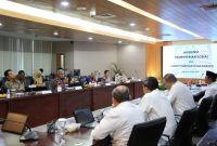 Audiensi Kementerian Sosial (Kemensos) dan Komisi Pemberantasan Korupsi (KPK) di Gedung Merah Putih KPK, Jakarta, Jumat (8/5/2026). Foto: Ist.