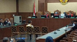 Sidang pembacaan pleidoi mantan Wamenaker Immanuel Ebenezer alias Noel, Senin (25/5/2026). Foto: Ist.