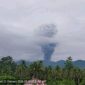 Gunung Dukono di Maluku Utara kembali erupsi dengan kolom abu vulkanis mencapai 3.000 meter di atas puncak pada Selasa (19/5/2026) pagi. Foto: Ist.