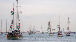 Kapal Global Sumud Flotilla. Foto: Ist.