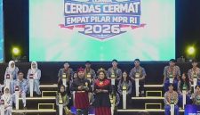 Suasana babak final Lomba Cerdas Cermat Empat Pilar MPR RI 2026 tingkat Provinsi Kalimantan Barat yang berlangsung di Pontianak, Sabtu (9/5/2026). Foto: Ist.
