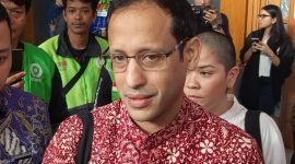 Mantan Mendikbudristek Nadiem Makarim tiba di Pengadilan Tipikor, Jakarta. Foto: Ist.