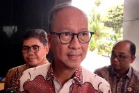 Menteri Perindustrian (Menperin) Agus Gumiwang Kartasasmita saat ditemui di lobby Gedung Djuanda I, Kemenkeu, Jakarta, Selasa (5/5/2026). Foto: Ist.