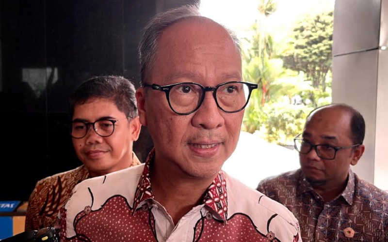 Menteri Perindustrian (Menperin) Agus Gumiwang Kartasasmita saat ditemui di lobby Gedung Djuanda I, Kemenkeu, Jakarta, Selasa (5/5/2026). Foto: Ist.