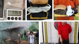 Polda Sumut mengungkap 264 kasus narkoba dan menangkap 342 tersangka dalam operasi lima hari serta menyita barang bukti dalam jumlah besar. Foto: Ist.